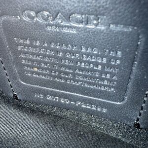 Coach Midnight Black Leather Handbag